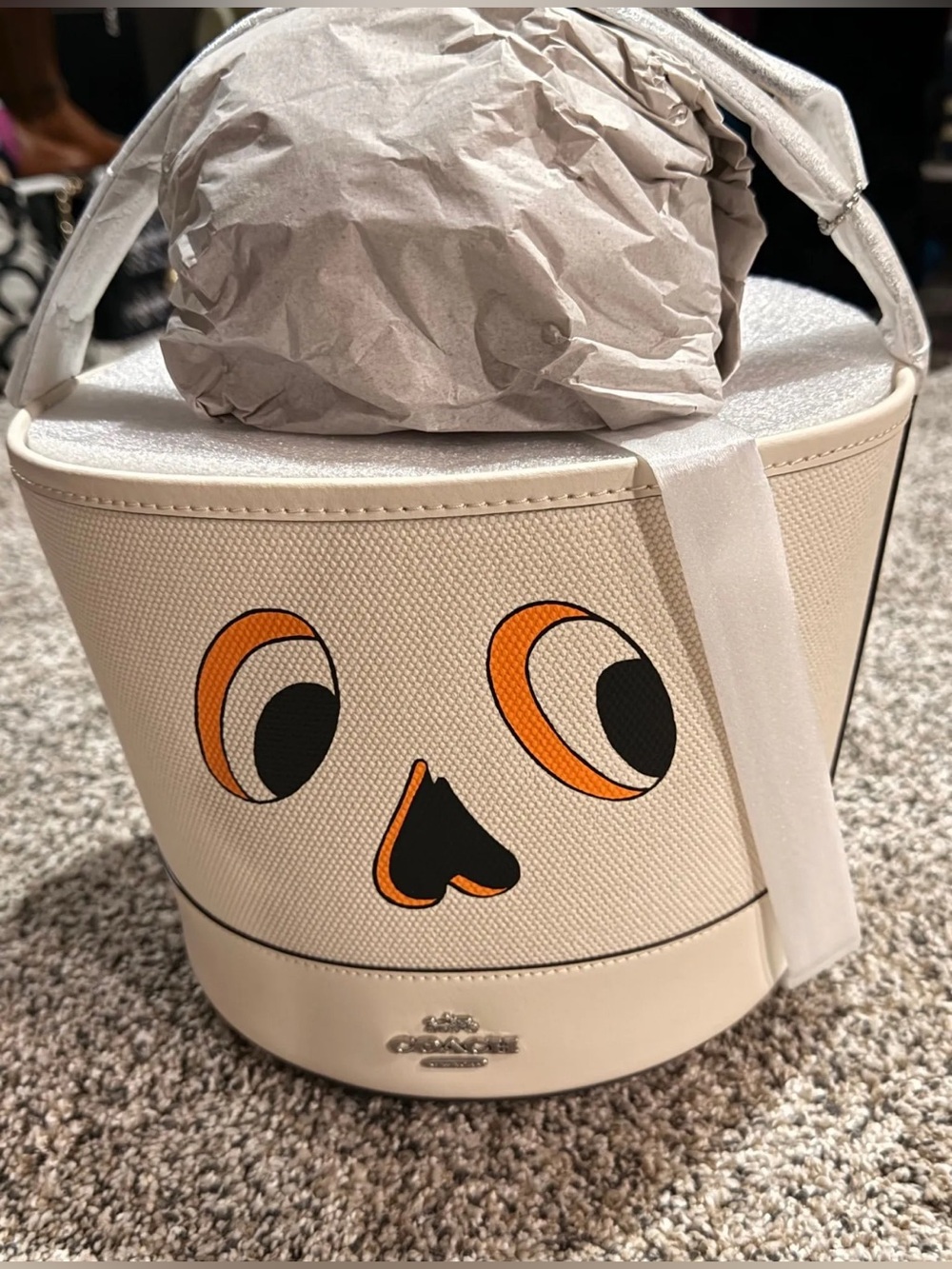Coach authentic Halloween skeleton nwt